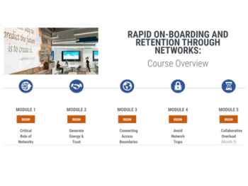 Rapid Onboarding and Retention Through Networks Course